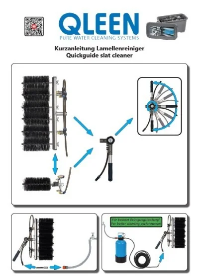 Lamellenreinigungsbürste Kurzanleitung