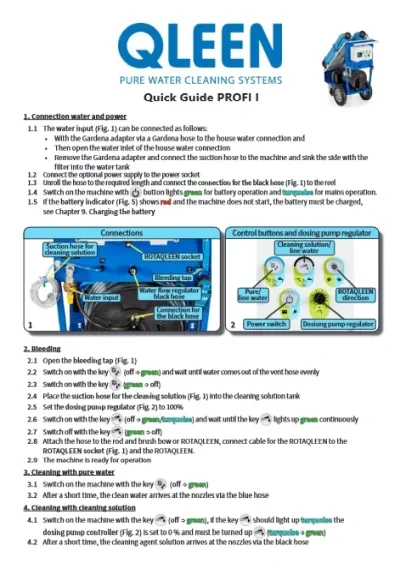 Quick guide PROFI I