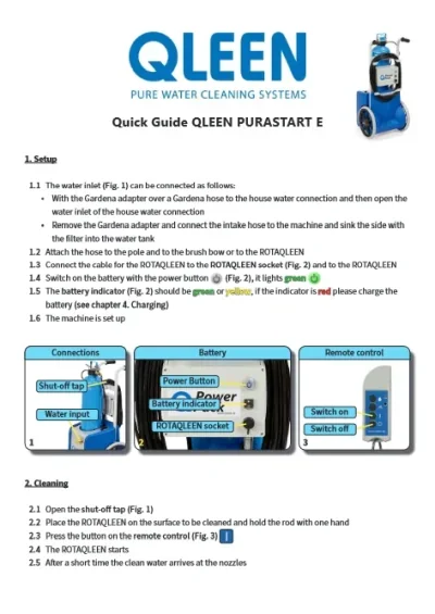 Quick guide PURASTART E