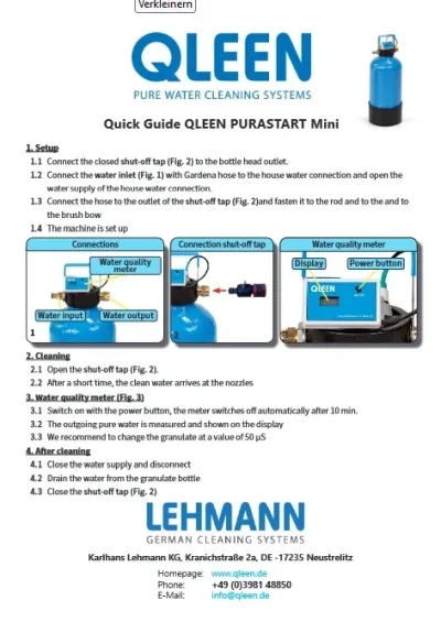 Quick guide PURASTART Mini