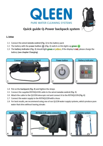 Guia rápido Sistema de mochila QLEEN Q-Power