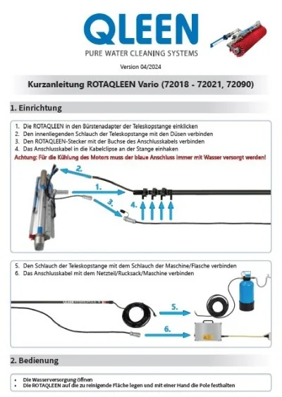 ROTAQLEEN VARIO Kurzanleitung