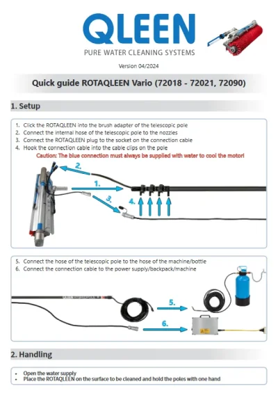 ROTAQLEEN VARIO Quick guide